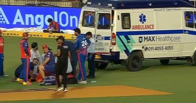 ​IPL 2026: मैदान पर मचा हड़कंप! कैच लेने के चक्कर में गंभीर रूप से चोटिल हुए लुंगी एनगिडी, एंबुलेंस से ले जाया गया अस्पताल