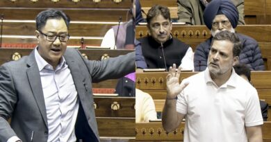 राहुल गांधी की विदेश यात्राओं पर केंद्रीय मंत्री किरेन रिजिजू का बड़ा बयान, ‘अस्पष्ट फंडिंग’ और नियमों के उल्लंघन पर उठाए गंभीर सवाल
