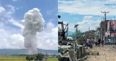 म्यांमार में भीषण विस्फोट से हाहाकार: खदान के बारूद में धमाके से 55 से ज्यादा लोगों की मौत, दर्जनों घर तबाह