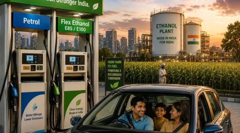 भारत सरकार ने लॉन्च किया E85 फ्यूल: पेट्रोल के मुकाबले ₹20 प्रति लीटर सस्ता, पर्यावरण और जेब दोनों को मिलेगी राहत