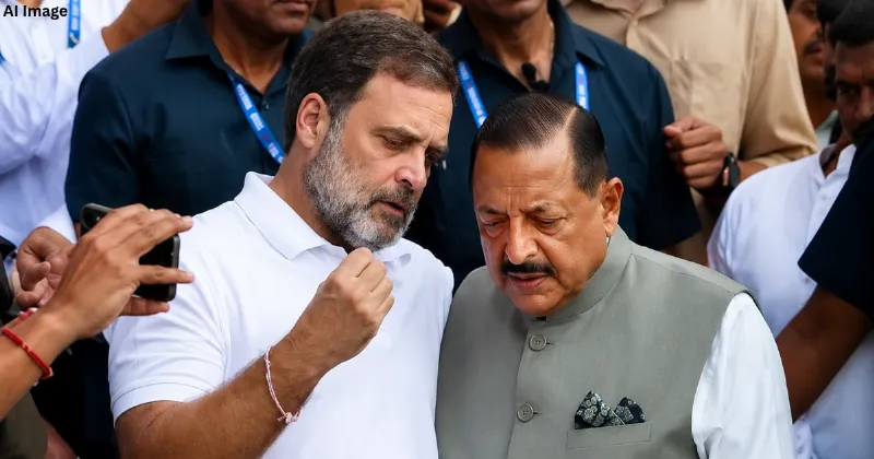 नीट विवाद पर राहुल गांधी का धरना: अपनी बात से मुकरने का आरोप लगाते हुए केंद्रीय राज्यमंत्री जितेंद्र सिंह का तंज