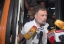 राहुल गांधी और विपक्षी सांसदों की बस को दिल्ली पुलिस ने रोका: गांधी स्मृति जा रहे नेताओं का विरोध के बाद रास्ता साफ, साथ चली फोर्स