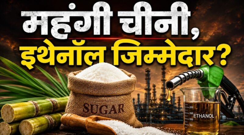 चीनी की कीमतों में बढ़ोतरी का कारण एथेनॉल नहीं, सरकार ने बताई वजहें