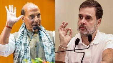 राहुल गांधी की PM मोदी पर टिप्पणी को लेकर BJP हमलावर, राजनाथ सिंह बोले- बयान निंदनीय