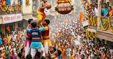 जन्माष्टमी पर दही हांडी की परंपरा: श्रीकृष्ण की बाल लीला, माखन चोरी और ‘गोविंदा’ टोली के मानव पिरामिड का महत्व